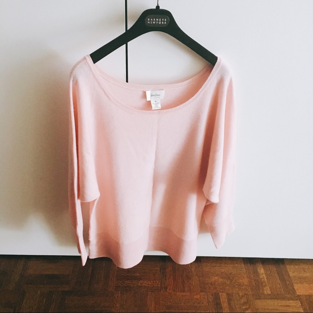 100% Cashmere Sweater in Pink, Medium